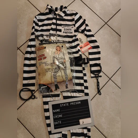 Spirit Pants Jumpsuits Spirit Halloween Womens Lock Me Up